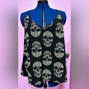 Leopard Skull Print Women's Camisole